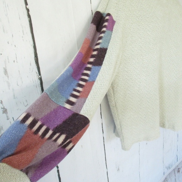 Easel Top Color Block Hacci Knit Oversized - Picture 6 of 8